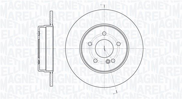 MAGNETI MARELLI Тормозной диск 361302040249